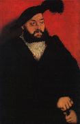 Lucas  Cranach John, Duke of Saxony oil on canvas